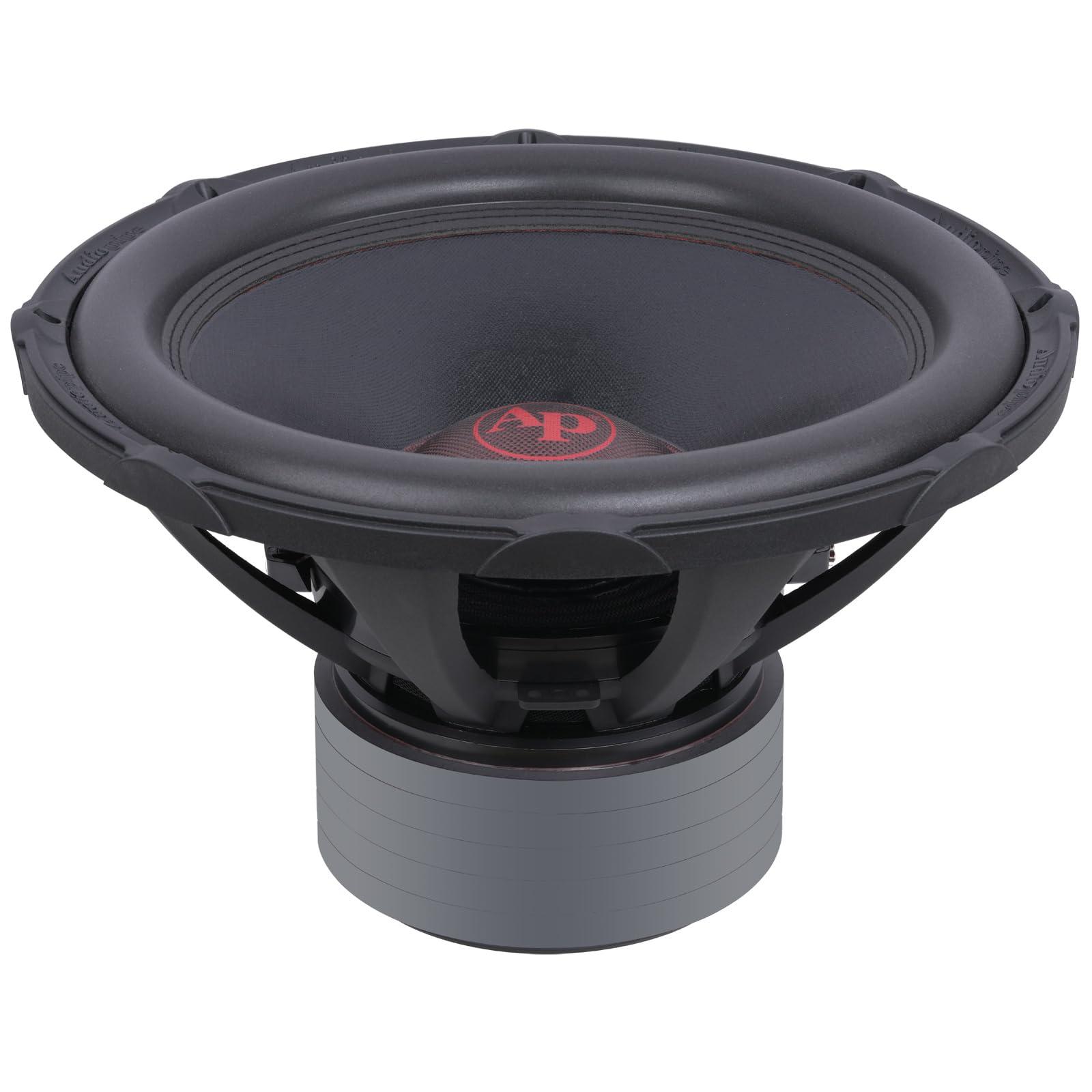 Audiopipe Audiopipe 18" Quad Stack Composite Cone Subwoofer (TXX-BDC-V-18), Superior Performance, 3800W, 5 Magnets, BASV Voice Coil, Aluminum Basket, Multi-Connect, Non-Press Paper Cone, 2 * 4 Ohms