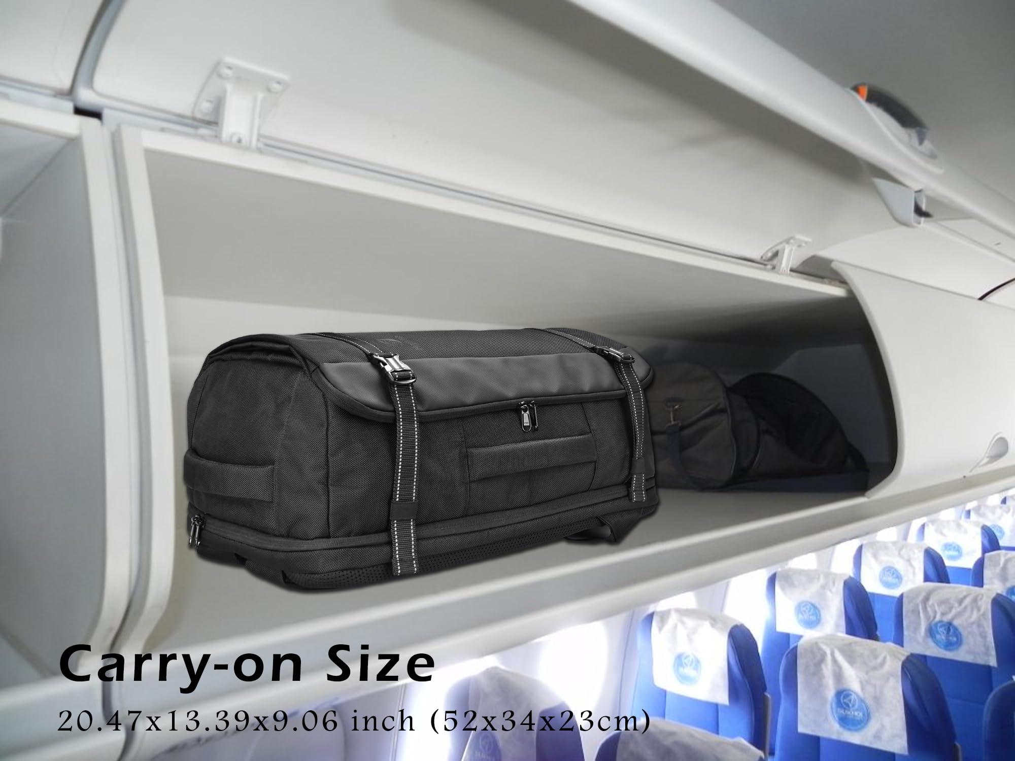 HIGH FIT HIGH FIT Travel Backpack 40L, TSA Friendly Airline Flight Approved Carry On Laptop Backpacks Lightweight Business Knapsack,Large Capacity Rucksack,Weekender Bag Daypack,Fits 17.3 Inch Laptop