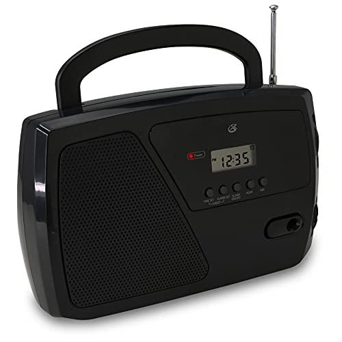 GPX GPX, Inc. R633B Portable Shortwave AM/FM Clock Radio (Black)