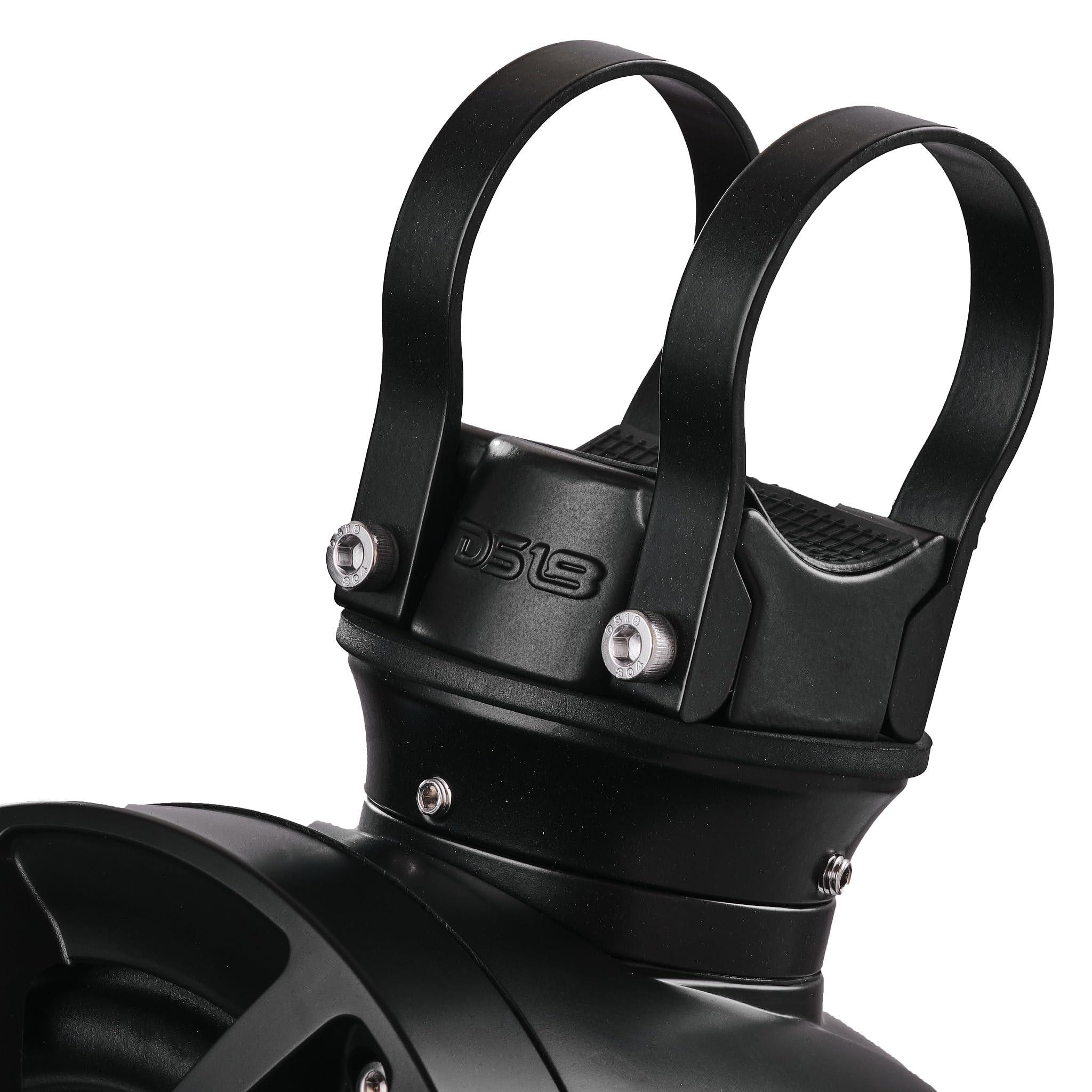 DS18 DS18 NXL-PS6BK 2-Way Wakeboard Tower Speakers with Integrated RGB Lights - 300 W MAX Perfect for Jet Skies, Ideal for ATV, UTV, Jeep, Side by Side, Marine, RZR