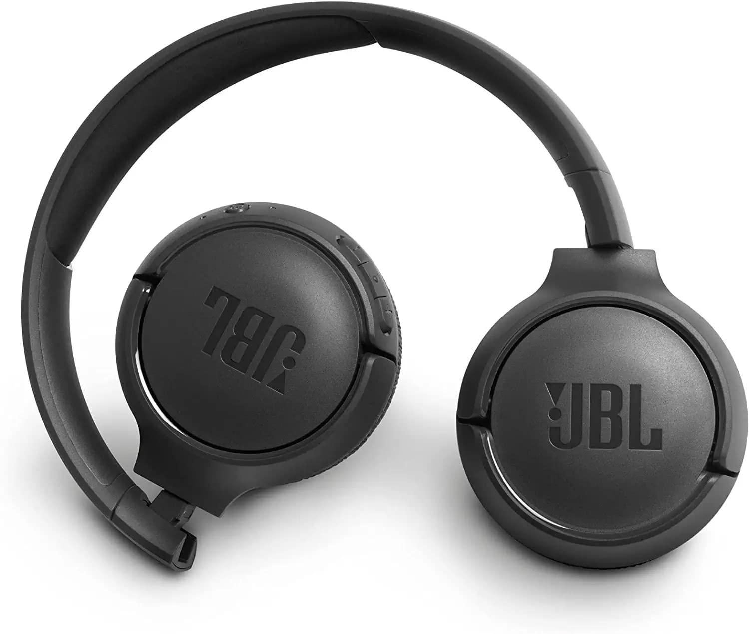JBL JBL Tune 500BT - On-Ear Wireless Bluetooth Headphones, Includes LED Flashlight Key Chain Bonus (Black) (JBL TUNE 500BT + LED)