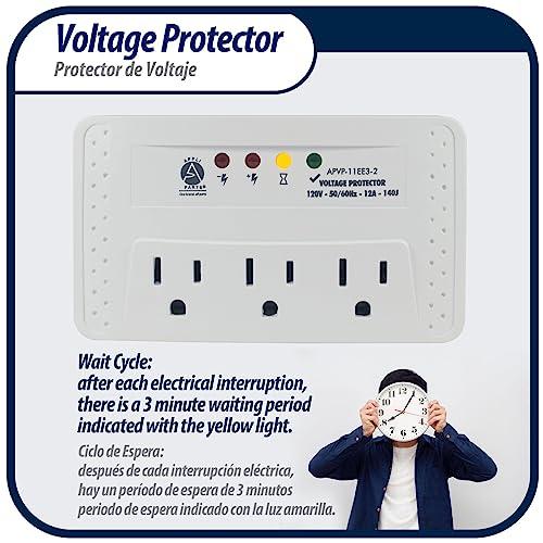 AP APPLI PARTS Appli Parts APVP-11EE3-2 120 V Voltage Surge Protector 50/60 Hz, 12 A, 140 joules for up to 3 Small Appliances
