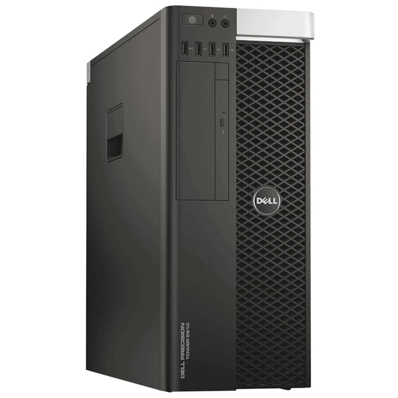 Dell Dell Precision T5810 Mid-Tower Workstation - Intel Xeon E5-2683 v4 2.1GHz 16 Core Processor, 64GB DDR4 Memory, 256GB NVMe SSD, 4TB HDD, Nvidia Quadro M2000 Graphics Card, Windows 10 Pro. (Renewed)
