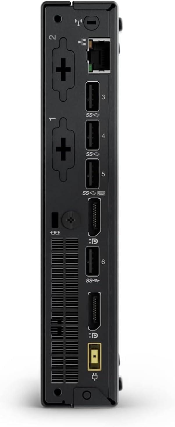 Lenovo Lenovo ThinkCentre Tiny Business Desktop Mini PC, AMD Processor, 16GB RAM, 256GB PCIe SSD, 2X Display Port, USB 3.1 Gen 1, RJ-45, Wi-Fi, Windows 11 Pro, Black