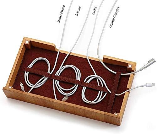 Great Useful Stuff Great Useful Stuff G.U.S. Multi-Device Charging Station Dock & Organizer - Multiple Finishes Available. for Laptops, Tablets, and Phones - Strong Build, Eco-Friendly Bamboo