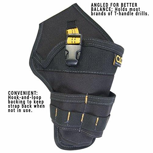 Custom Leathercraft CLC Custom Leathercraft 5023 Deluxe Cordless Poly Drill Holster, Black