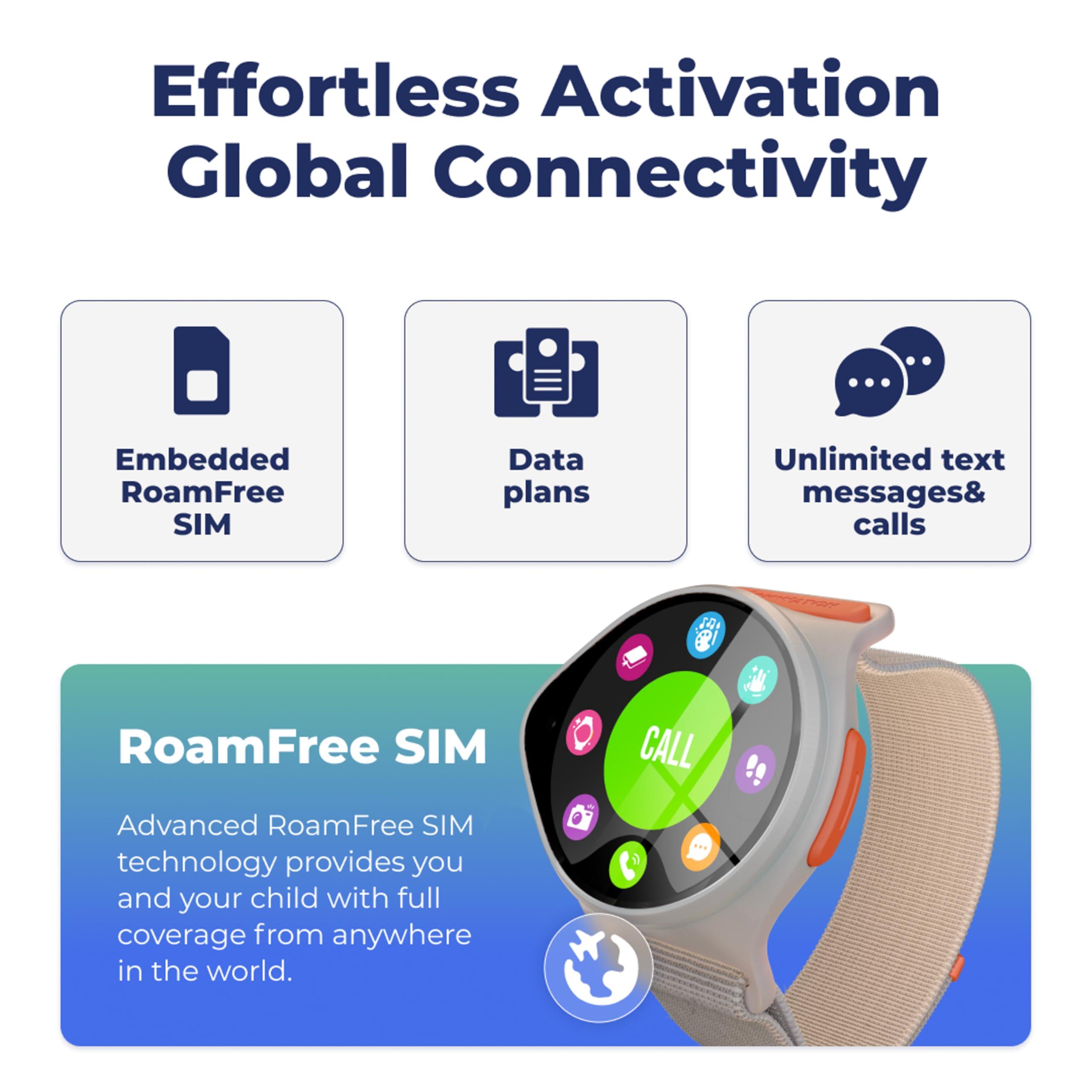 NIckwatch By Nickelodeon NIckwatch By Nickelodeon GPS Tracking Smartwatch with App, Chat & Call, Durable, SOS Call, Motion Games, Step Counter, School Mode & More! Endless Fun for All! Requires Data Plan-First Month Free