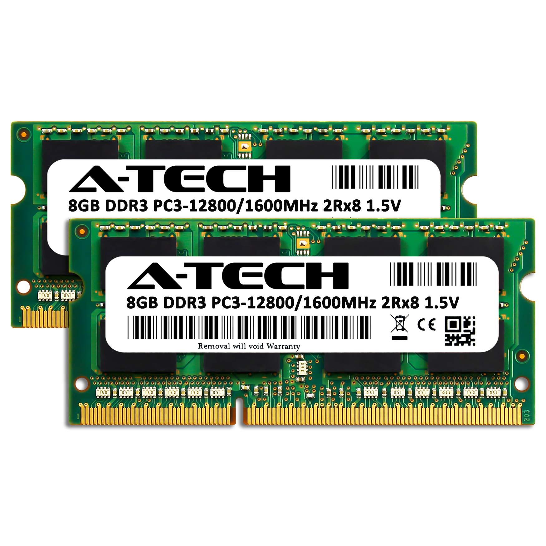 A-Tech A-Tech 16GB Kit (2x8GB) Memory RAM for Acer Aspire V15 V3-575-50TD - DDR3 1600MHz PC3-12800 Non ECC SO-DIMM 2Rx8 1.5V - Laptop & Notebook