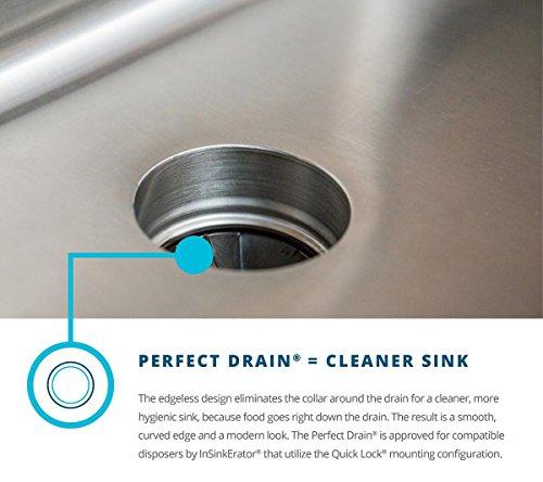 Elkay Elkay ELUH2816PD Lustertone Classic Single Bowl Undermount Stainless Steel Sink with Perfect Drain