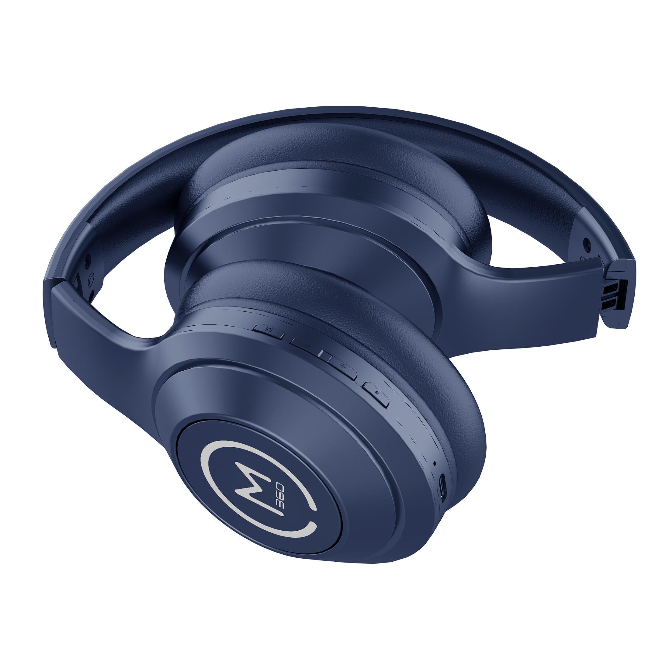 Morpheus 360 Morpheus 360 Comfort Plus Wireless Over-Ear Headphones - Bluetooth Headset with Microphone - 10H Playtime - HP6500L (Blue)