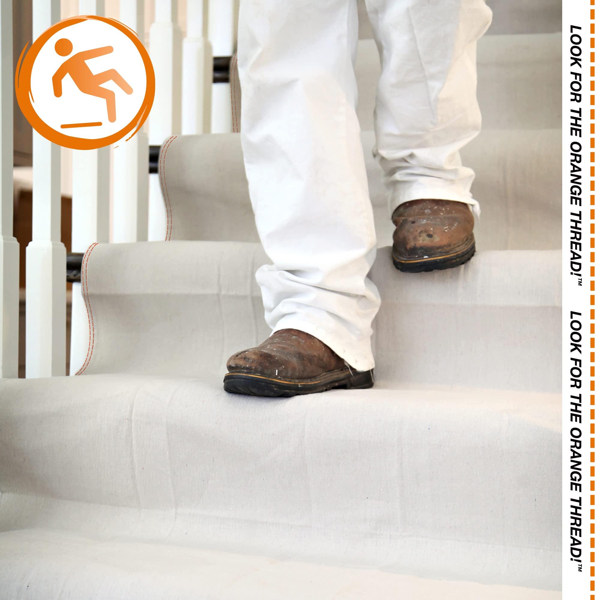 Trimaco Trimaco 04321 Stay Put Canvas Plus Drop Cloth, 9-feet x 12-feet, Beige