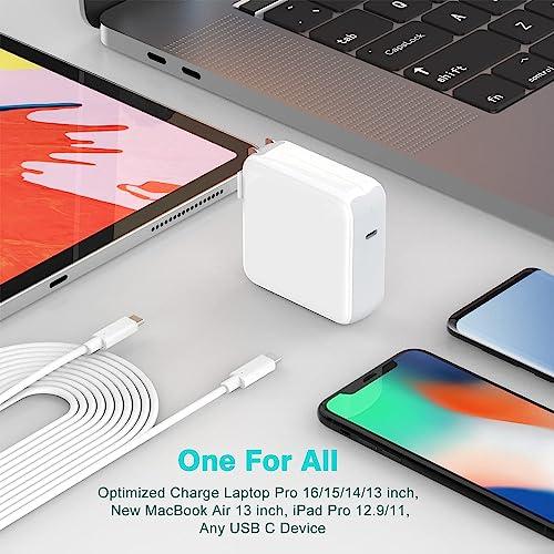 IFEART 96W USB C Charger for MacBook Pro 16, 15, 14, 13 inch 2024, 2023, 2022, 2021, M3 M2 M1 MacBook Air, USBC Laptop Power Adapter, iPad, LED, 6.6ft 5A Cable Charging as Fast as Original Quality