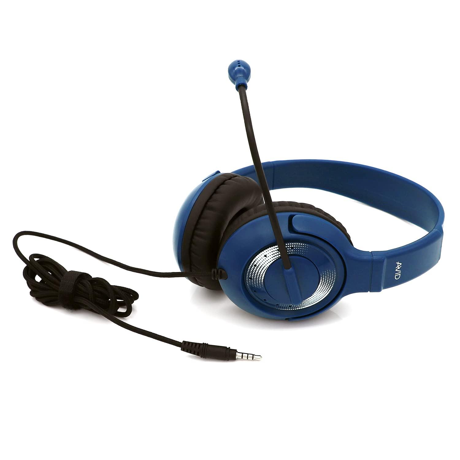 Avid Avid Products AE-55 Headset Blue and Silver with TRRS Plug