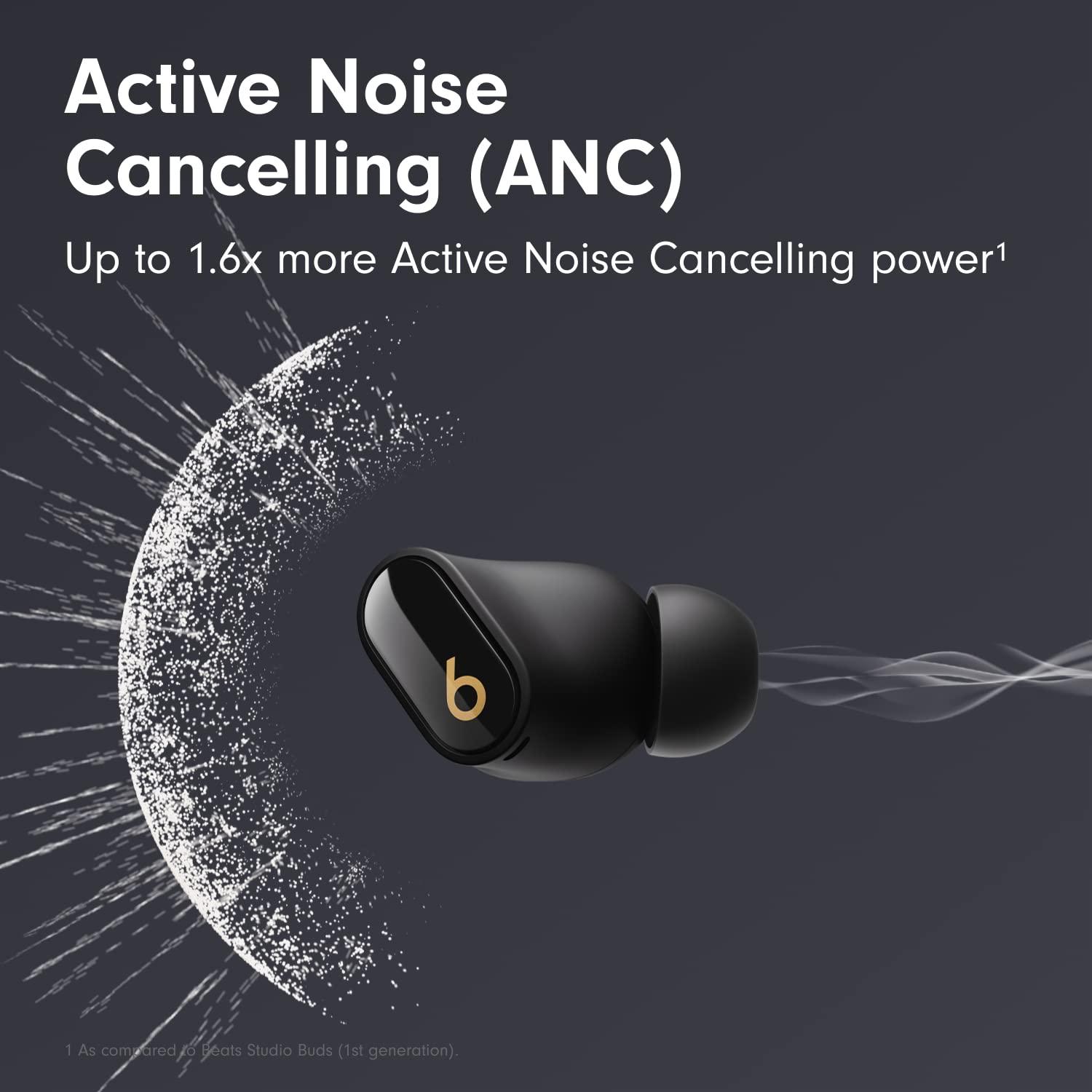 Beats Beats Studio Buds + True Wireless Noise Cancelling Earbuds - Black/Gold (Renewed)