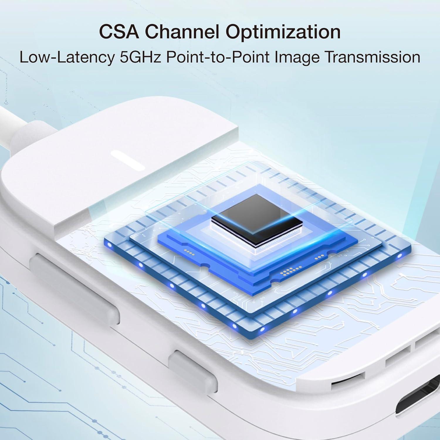 EZCast EZCast Wireless HDMI Transmitter and Receiver 4K, Full HD 1080P Portable HDMI Extender, Plug & Play, Stream from Laptop/TV Box/DSLR to TV/Projector - 165FT/50M