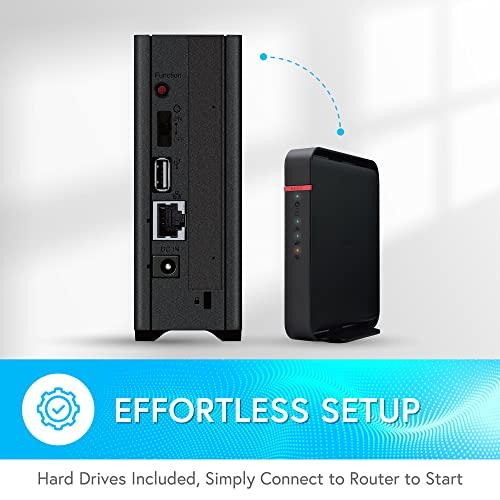 BUFFALO BUFFALO LinkStation 210 4TB 1-Bay NAS Network Attached Storage with HDD Hard Drives Included NAS Storage That Works as Home Cloud or Network Storage Device for Home