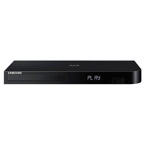 SAMSUNG Samsung 3D Blu-ray DVD Disc Player With 4K UHD Upscaling & Built-in Wi-Fi Plus CubeCable 6Ft High Speed HDMI Cable (Renewed)