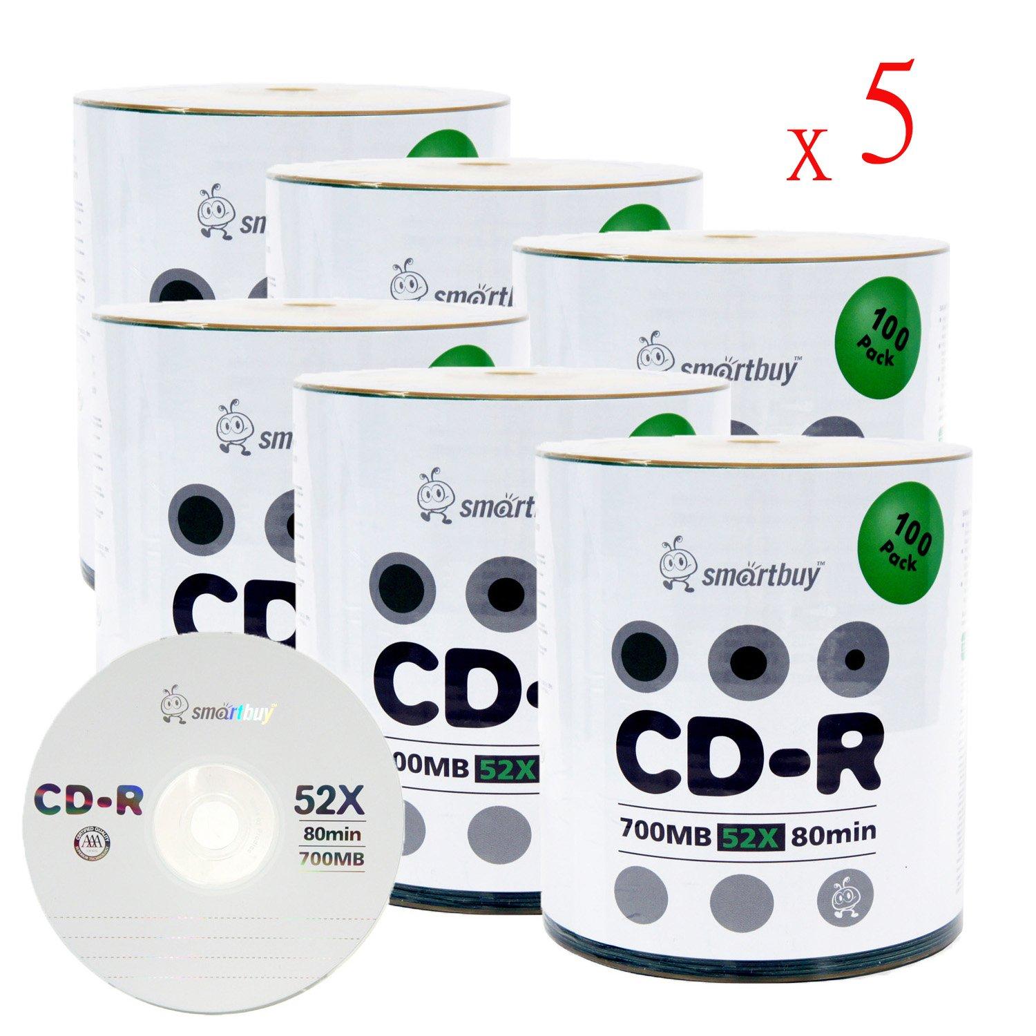 Smartbuy Smartbuy 700mb/80min 52x CD-R Logo Top Blank Data Recordable Media Disc (3000 Disc)
