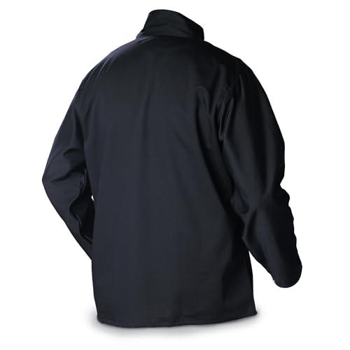 Miller Electric Miller Classic Cloth Jacket - 9oz Navy Cotton Welding Jacket XL - Everyday-Use Welder Jacket for Men & Women - Light-Duty Cloth Jackets for Welding - Flame Resistant Jackets (Navy Blue)