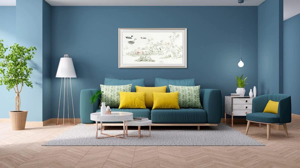 Frame My TV Frame My TV Deco TV Frames Alloy Prismatic - German Silver Bezel Compatible ONLY with Samsung The Frame TV (32\", Fits 2021-2024 Frame TV)