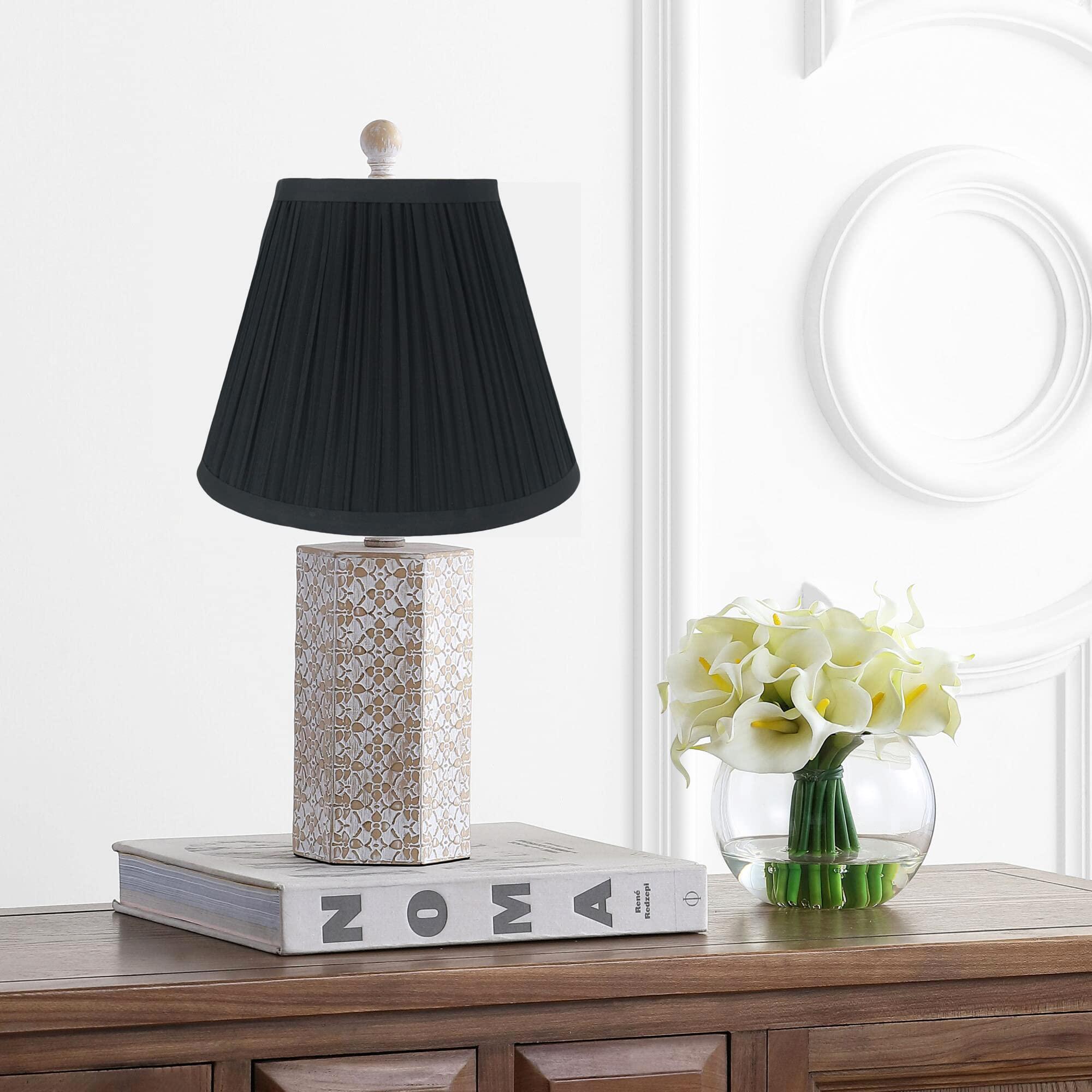 Urbanest Urbanest Mushroom Pleated Softback Lamp Shade, Faux Silk, 5-inch by 9-inch by 7-inch, Black, Spider Fitter