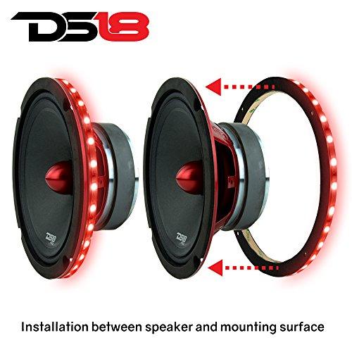 DS18 DS18 LRING10 LED RGB Speaker Ring Waterproof 10-Inch - Millions of Colors to Choose from When Install with an RGB Module or One Color When Install Without The RGB Module (Speaker NOT Included)