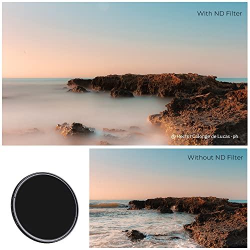 K&F Concept K&F Concept 46mm Variable ND Lens Filter ND2-ND400 (1-9 Stops) 18 Multi-Layer Coatings Adjustable Neutral Density Ultra Slim Lens Filter for Camera Lens (K-Series)