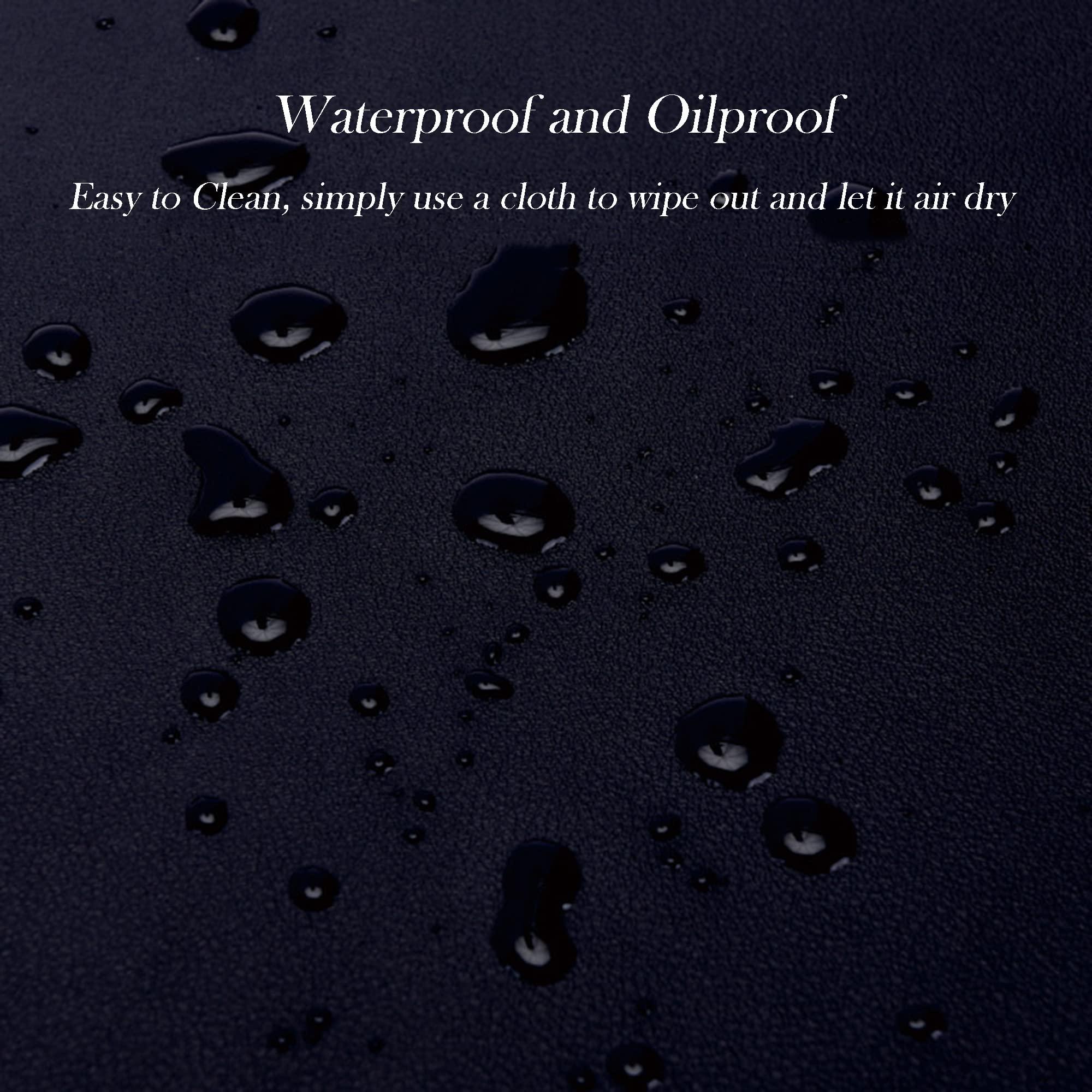 ZOCIS Waterproof Leather Desk Pad with Edge Protector, Premium Extended Desk Mouse Mat for Home Office Accessories, Large Office Desk Pad Protector Desk Writing Pad,60x30cm,Gray