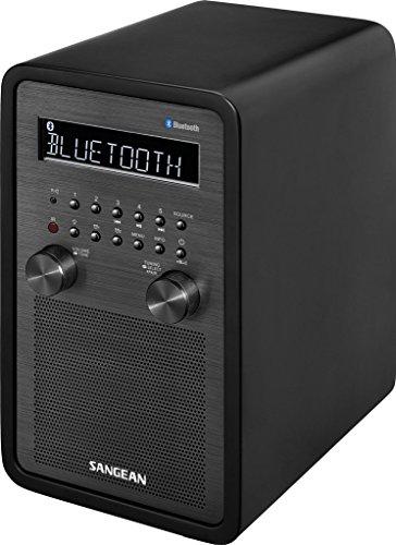 Sangean SANGEAN WR-50 AM/FM-RBDS/Bluetooth Wood Cabinet Table Top Radio Black
