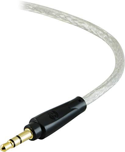 GE home electrical GE Pro 3.5mm Auxiliary Cable, 3ft Audio Cord, Premium Aux Cord for Car, Phone/Tablet, iPad, Home Stereo System and More, 33523