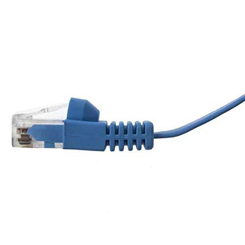 SF Cable 60 ft Cat 6 Unshielded (UTP) Flat Ethernet Network Cable - Blue
