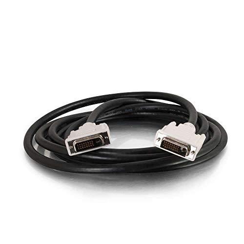 C2G C2G Legrand DVI-D to DVI-D Video Cable, Male to Male Dual Link Digital Video Cable, Black Computer Cable, 2 Meter (6.6 Foot) Monitor Cable, 1 Count, C2G 26911