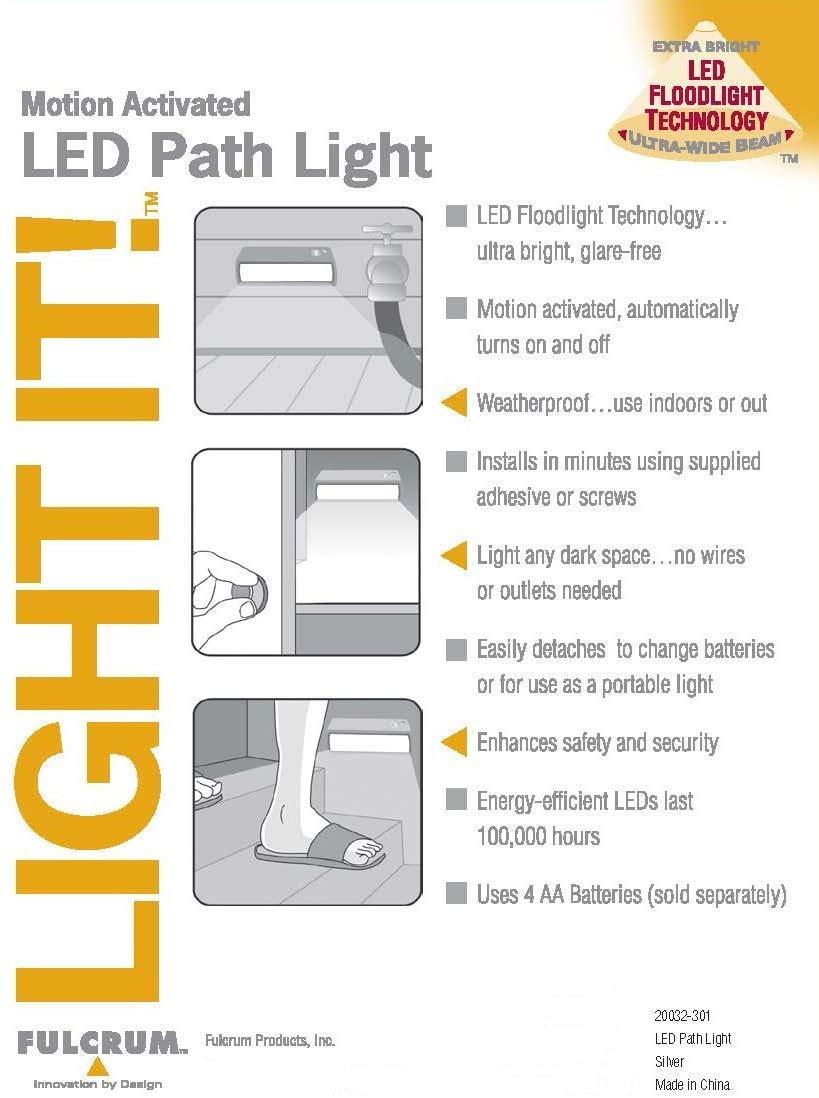LIGHT IT! LIGHT IT! by Fulcrum, 20032-307 LED Path Light, Bronze, Single Pack