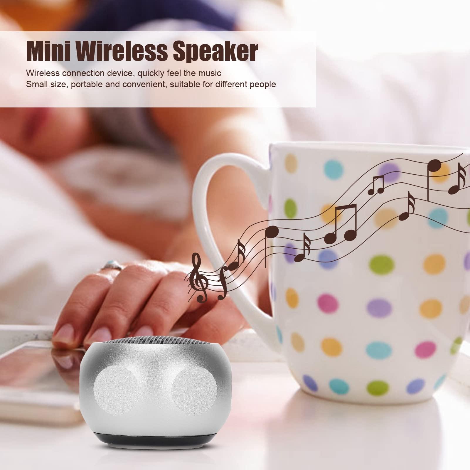 Wisoqu Speaker, 5.0 4W Aluminum Alloy Mini Portable Outdoor Speaker Cute Delicate Speaker for Shower Bike Car Travel, with Lanyard (#4)