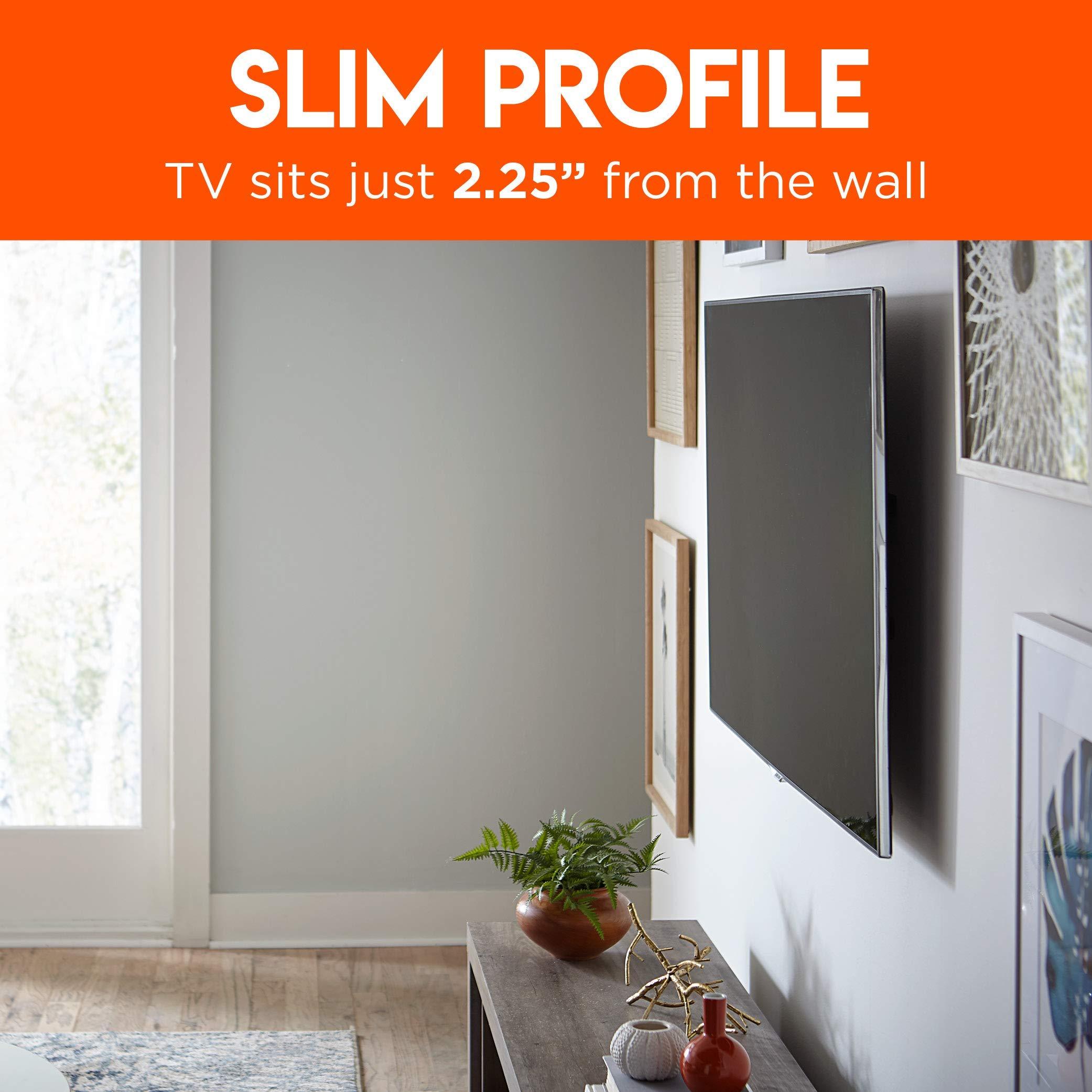 ECHOGEAR ECHOGEAR Low Profile TV Wall Mount & Universal Soundbar Wall Mount Bracket - for TVs Up to 90" - 2.25" Low Profile