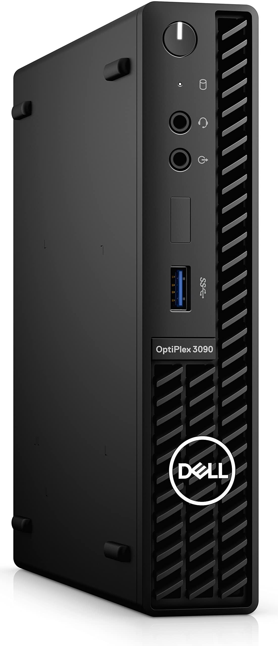 Dell Dell OptiPlex 3090 Micro Home & Business Mini Desktop (Intel i5-10500T 6-Core, 8GB RAM, 256GB PCIe SSD, USB 3.2, Intel UHD 630, Display Port, Black, Win 11 Pro) (Renewed)