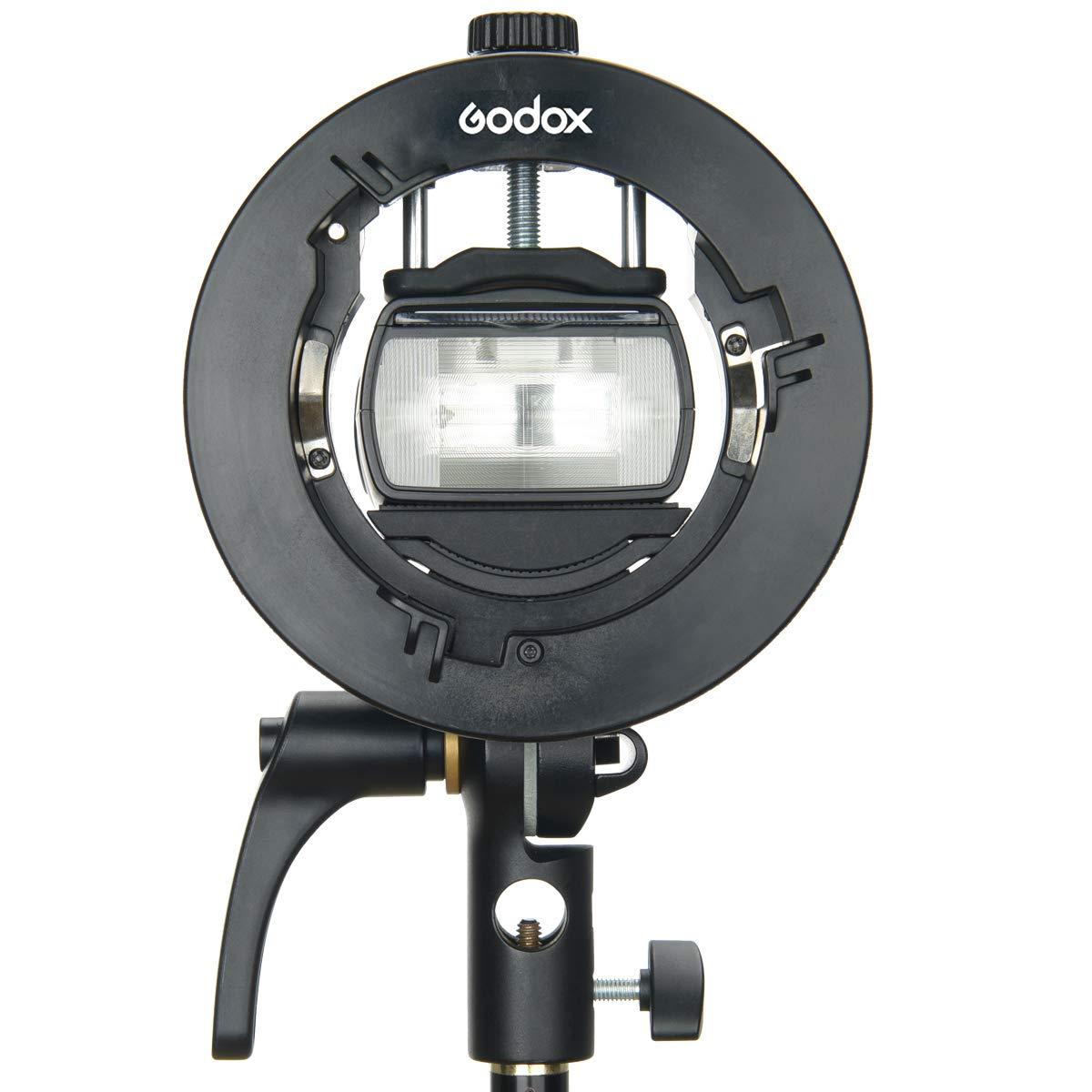 GODOX Godox S2 Bowen Mount S-Type Flash Holder Bracket for Godox V1 V860II AD200 AD200Pro AD400Pro Speedlite Strobe Flash