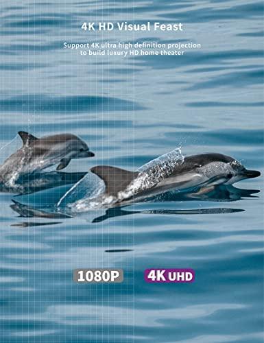 VIVID STORM SINCE 2004 VIVIDSTORM-Projection Screens,Sound Transparent Obsidian Long Focus ALR Screen,4K Electric Tab-tensioned Drop Down Screen,Compatible with Lumen up to 2500ANSI Short Throw Projector,VMSLPALR92H