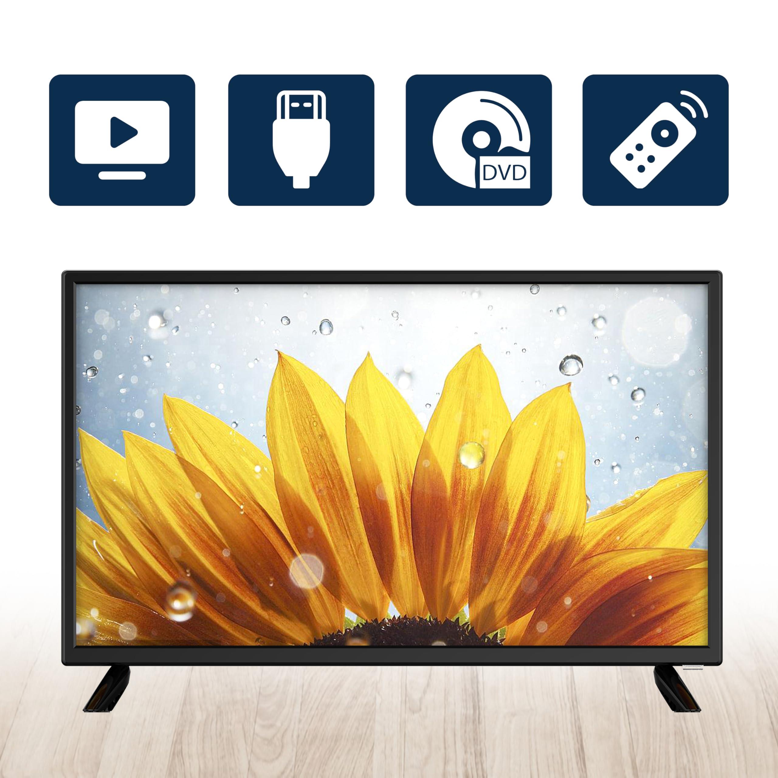 Emerson Emerson ETD-2450 24\" Class LED HDTV with Built-in DVD Player, 720p HD, HDMI/USB Inputs, Digital Tuner, Slim Design, Wall Mountable, Energy Efficient, and Parental Control Features