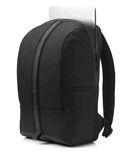 HP HP Commuter Laptop Backpack | with 15.6” Laptop/Tablet Compartment | Water-Resistant, Carry-on | Water Bottle Pocket, Reflective Accents, (5EE91AA), Black, Model: 5EE91AA#ABL