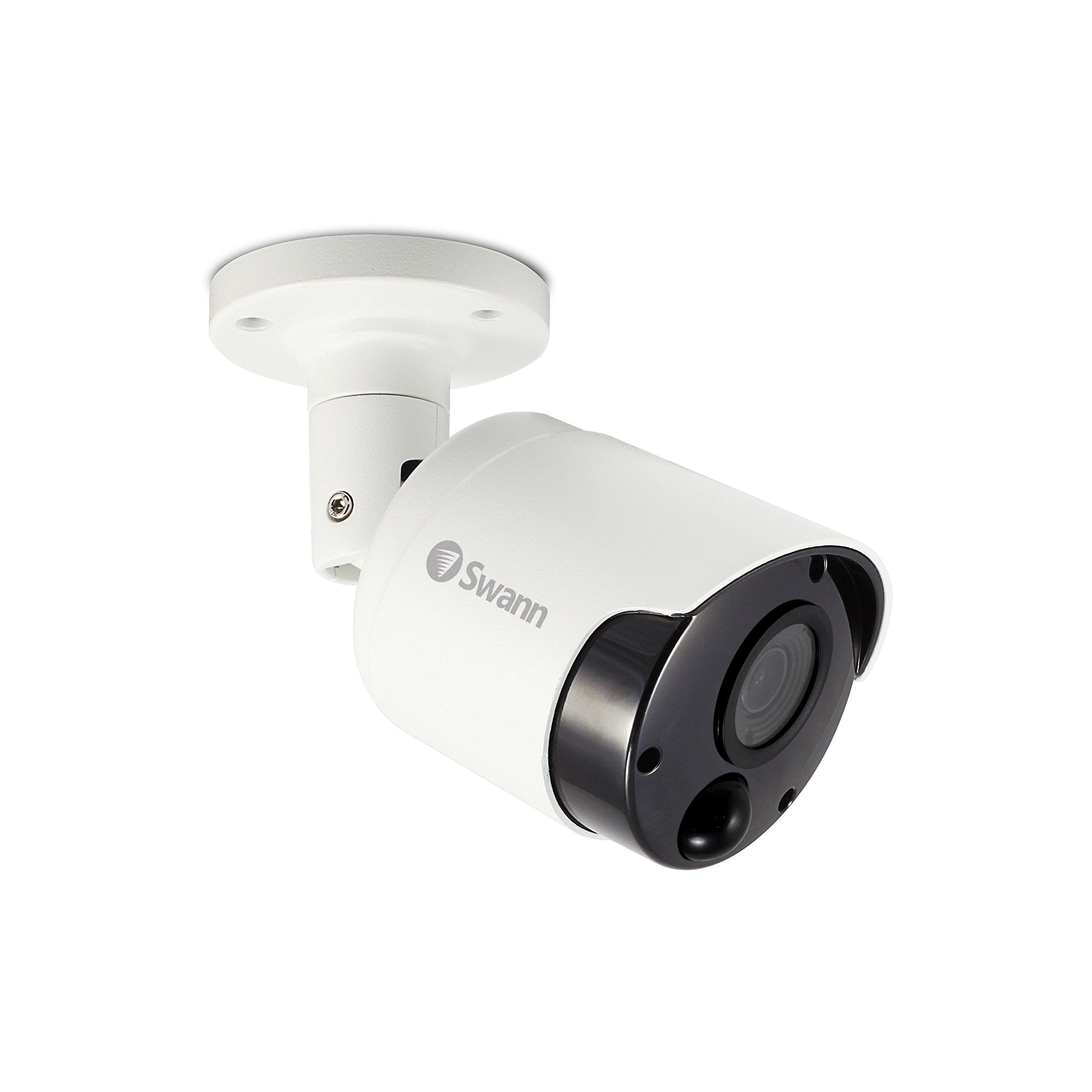 Swann Swann Wired PIR Bullet Security Camera, 5MP Super HD Surveillance Cam with Infrared Night Vision, Thermal, Heat & Motion Sensing, Add to DVR with BNC, SWPRO-5MPMSB