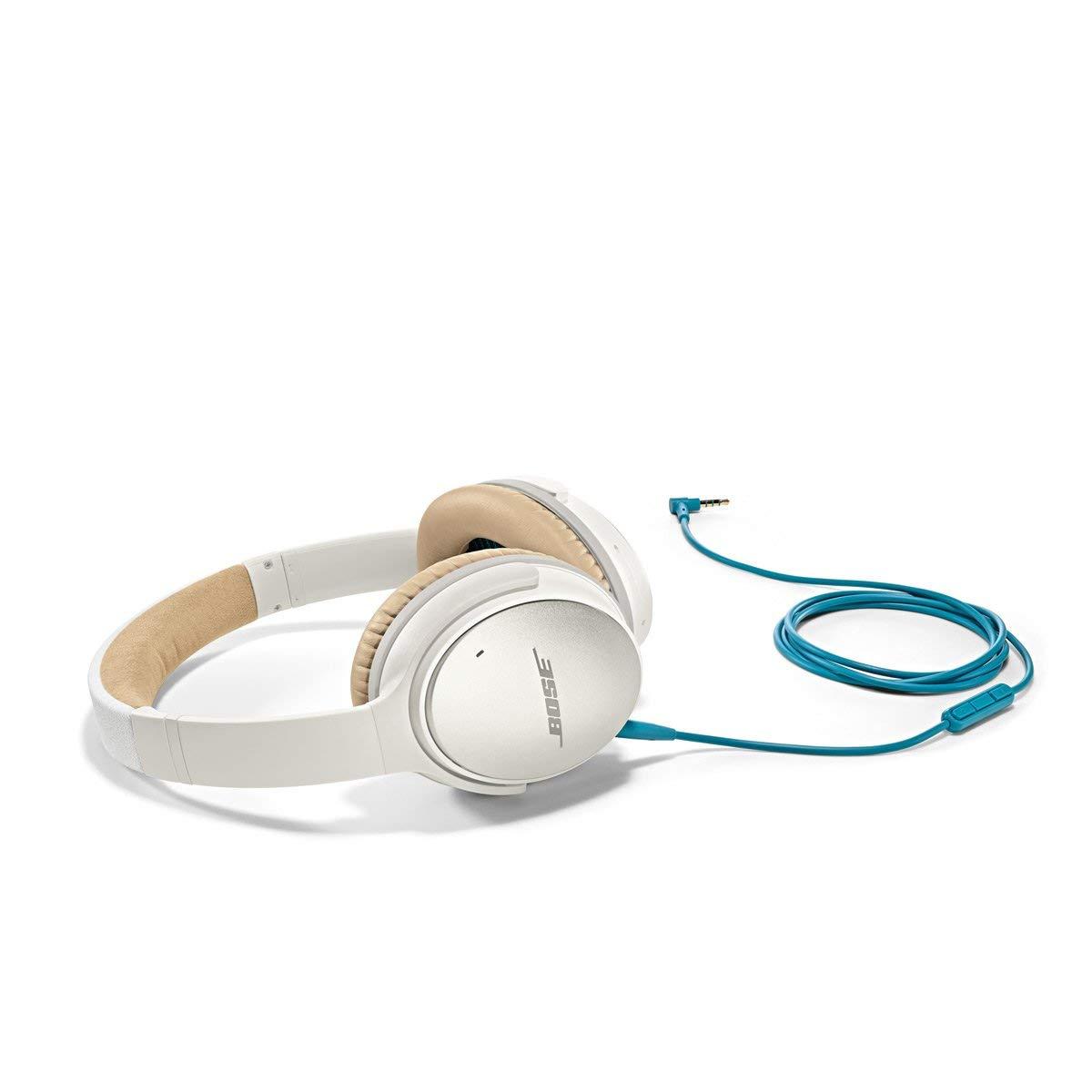 Bose Bose QuietComfort 25 Acoustic Noise Cancelling Headphones for Apple devices, White(wired, 3.5mm) (Renewed)