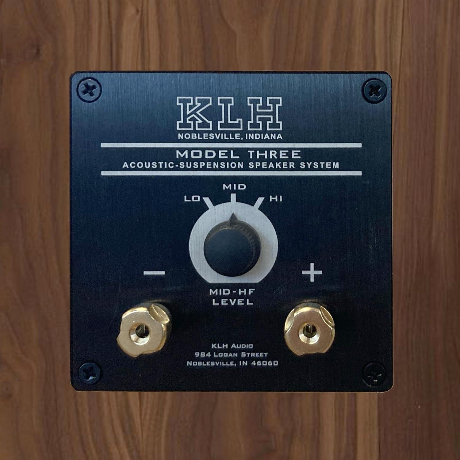 KLH KLH Model Three 2-Way 8-inch Acoustic Suspension Bookshelf Speaker - Each (English Walnut)