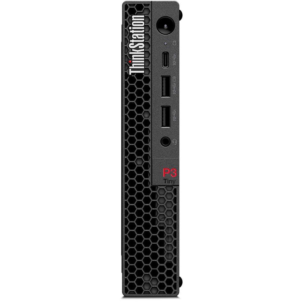 Lenovo Lenovo ThinkStation P3 Tiny ~ 2024 Mini Desktop ~ 14-Core 13th Generation Intel i5-13500 ~ Intel UHD Graphics ~ 32GB DDR5 1TB SSD Wi-Fi ~ Black ~ WWC 32GB USB