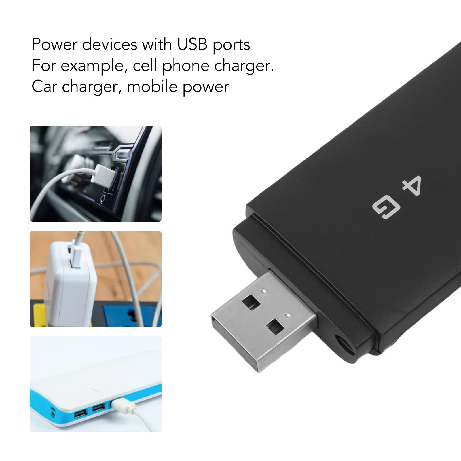 XUMIUZIY 4G LTE USB 4G LTE USB Portable Router, Pocket Mobile Hotspot with SIM Card Slot, Travel Mini Wi Fi Hotspot, Support 10 Devices, WPA WPA2 Wi Fi Encryption (Black)