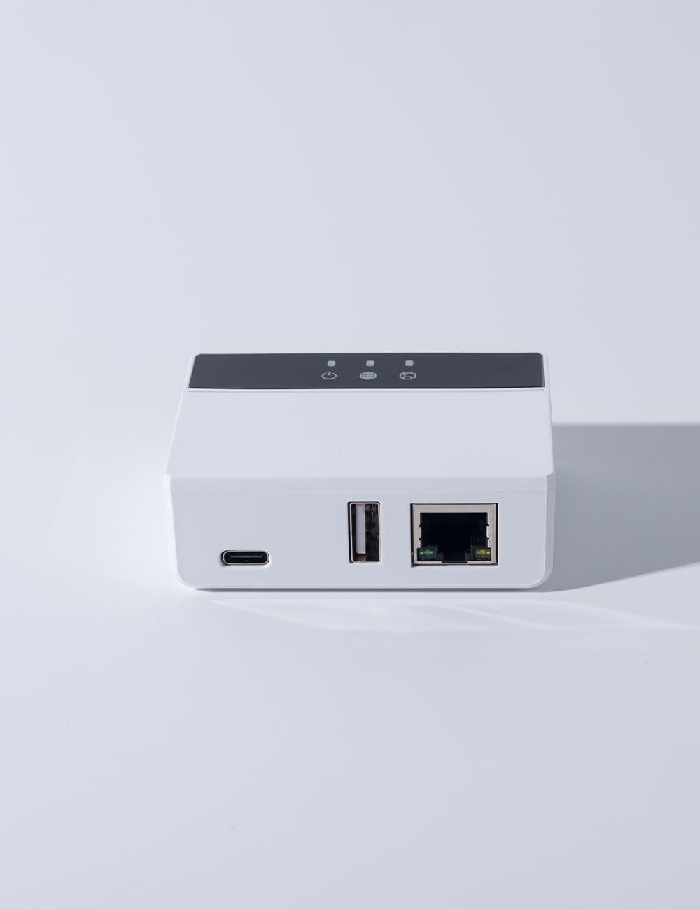 LOYALTY-SECU WiFi Cloud BLE Print Server for USB Printer | Remote Cloud Printing | Dual-Band WiFi Printing| Blue~Tooth Printing