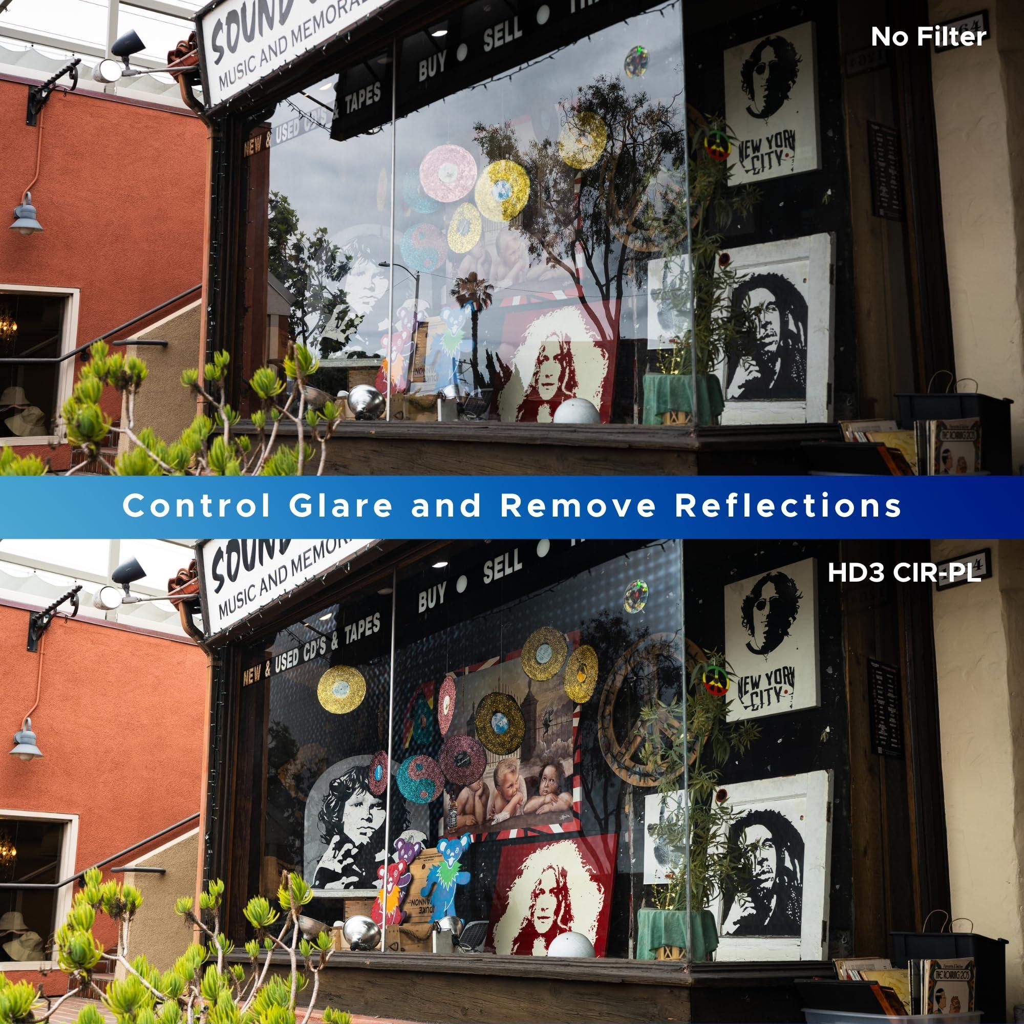 Hoya Hoya HD3 HRT Circular Polarizer - 67mm - Re-Certified for 100MP+ Cameras with Ultra-Hard Nano Coating Technology and High Rate Transmission Film - Stain Resistant and Waterproof Filter