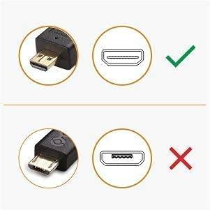 Cable Matters Cable Matters High Speed HDMI to Mini HDMI Cable (Mini HDMI to HDMI) 4K Resolution Ready 15 Feet & 2-Pack Micro HDMI to HDMI Adapter
