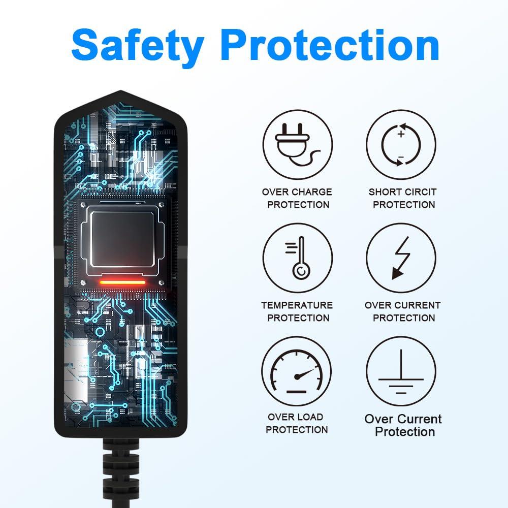 HYGAMOCC 5V 1A AC-DC Adapter, Wall Charger Power Supply Adapter with 5.5 x 2.5mm/2.1mm Plug & 8TIPS,100V-240V Slim Design for Android Tablets Webcam Routers Toys Recorder Speaker & More DC 5V Devices