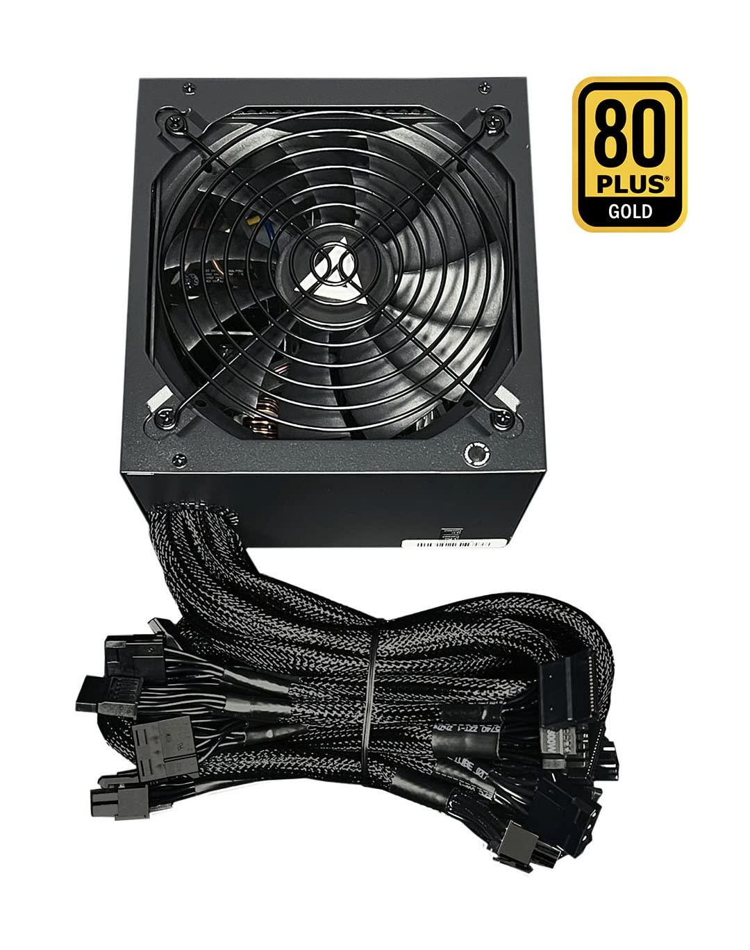 Apevia Apevia ATX-PR850W PCIe 5.0 & ATX 3.0 Ready Prestige 850W 80+ Gold Certified, Gen 5 12VHPWR Connector, Active PFC ATX Gaming Power Supply